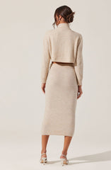 Karsyn Cropped Turtleneck Cardigan