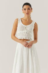 Kissel Tiered Eyelet Top