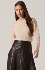 Florine 3D Floral Embroidered Sweater