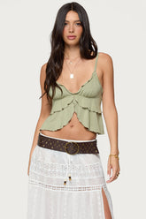 Kailan Ruffled Babydoll Top