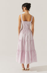Temperance Tiered Milkmaid Maxi Dress