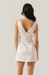 Alisanne Satin Mini Dress
