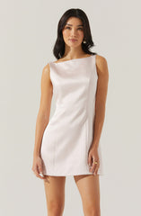 Alisanne Satin Mini Dress