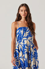 Sarina Linen-Blend Maxi Dress