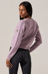 Dorothea Embellished Brushed Knit Cardigan