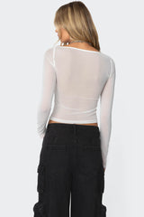 Marta Mesh Top